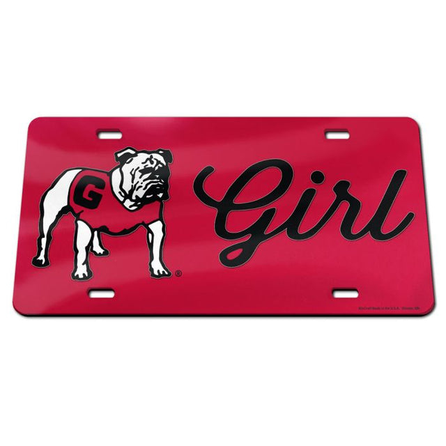 Georgia Bulldogs Specialty Acrylic License Plate