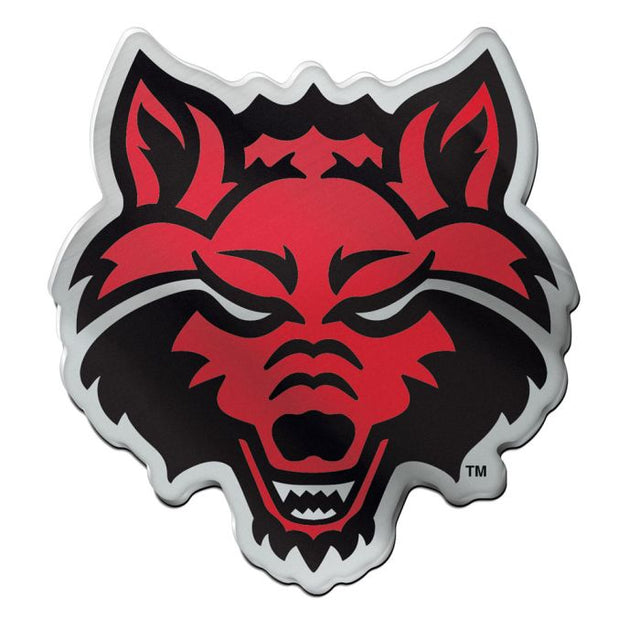 Emblema acrílico para automóvil de los Arkansas State Red Wolves