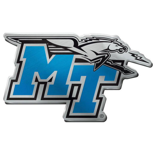 Emblema acrílico para automóvil de los Blue Raiders de Middle Tennessee State