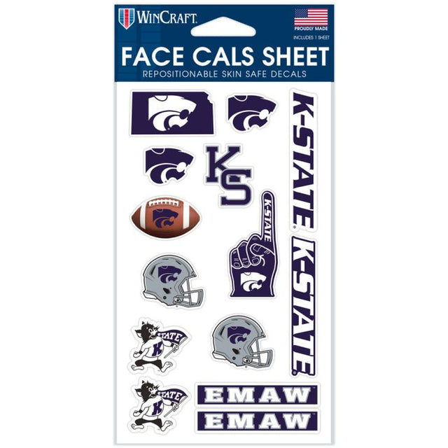 Kansas State Wildcats Face Cals 4" x 7"