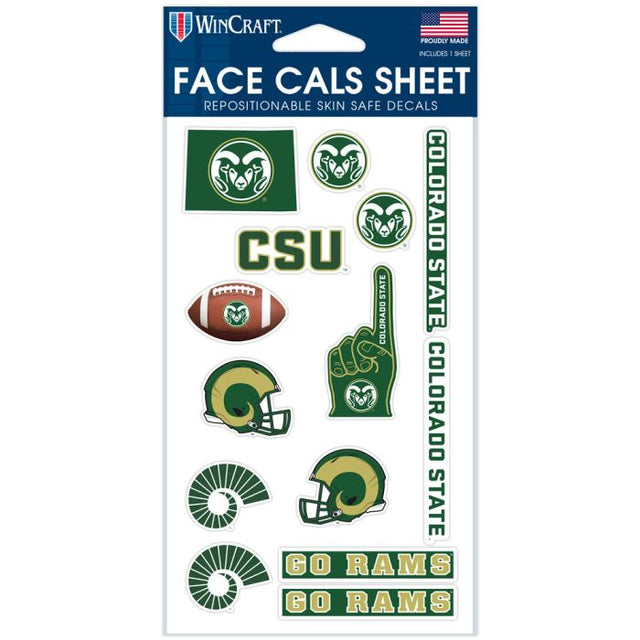 Colorado State Rams Face Cals 4" x 7"