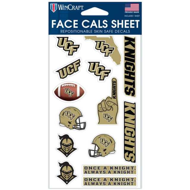 UCF Knights Face Cals 4" x 7"