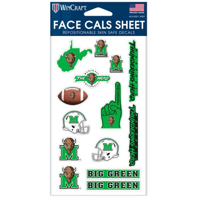 Marshall Thundering Herd Face Cals 4" x 7"