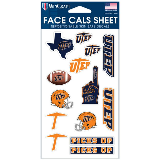 UTEP Miners Face Cals 4" x 7"