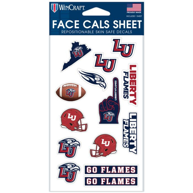 Liberty Flames Face Cals 4" x 7"