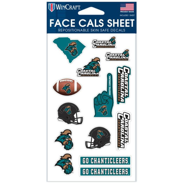 Coastal Carolina Chanticleers Face Cals 4" x 7"