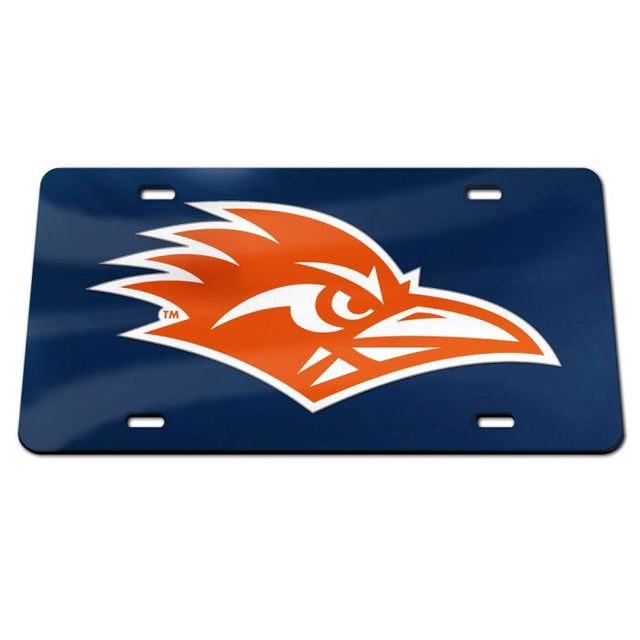 Texas San Antonio Roadrunners Specialty Acrylic License Plate