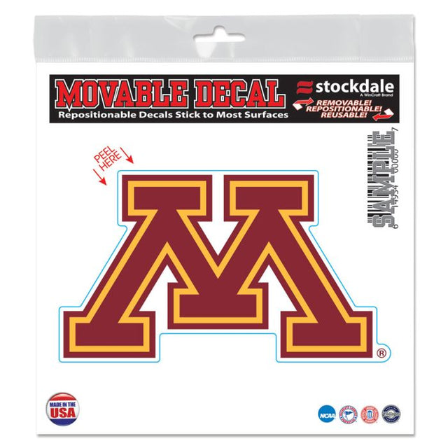 Calcomanía para todas las superficies de Minnesota Golden Gophers, 6" x 6"