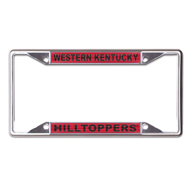 Marco de acero inoxidable con licencia Hilltoppers de Western Kentucky impreso