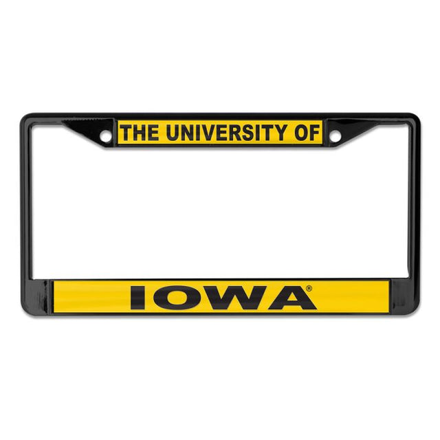 Iowa Hawkeyes THE UNIVERSITY OF / IOWA Lic Plt Frame S/L Printed