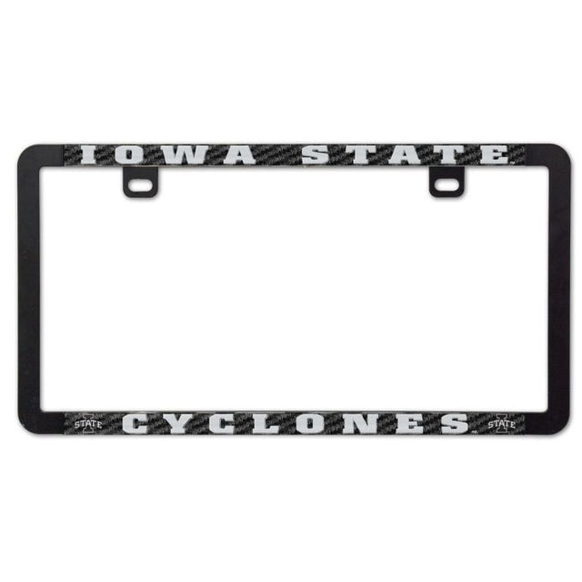 Iowa State Cyclones IOWA STATE CARBON Metal Lic. Plate Frame Slim