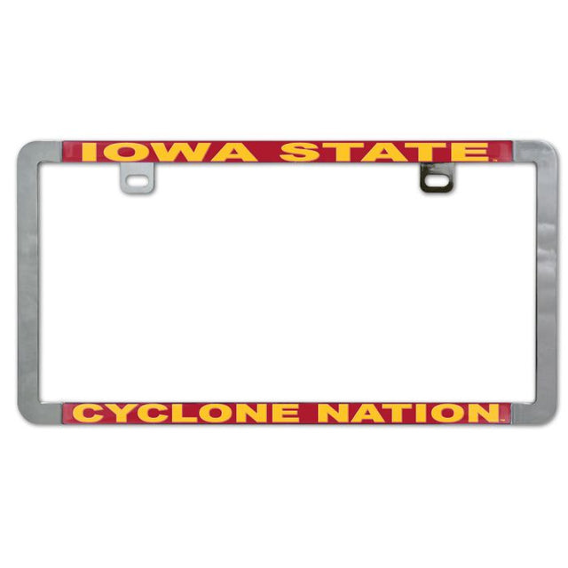 Iowa State Cyclones Metal Lic. Plate Frame Slim