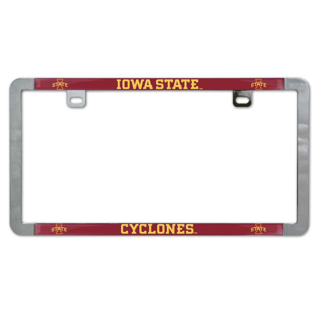 Iowa State Cyclones Metal Lic. Plate Frame Slim