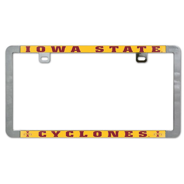 Iowa State Cyclones Metal Lic. Plate Frame Slim