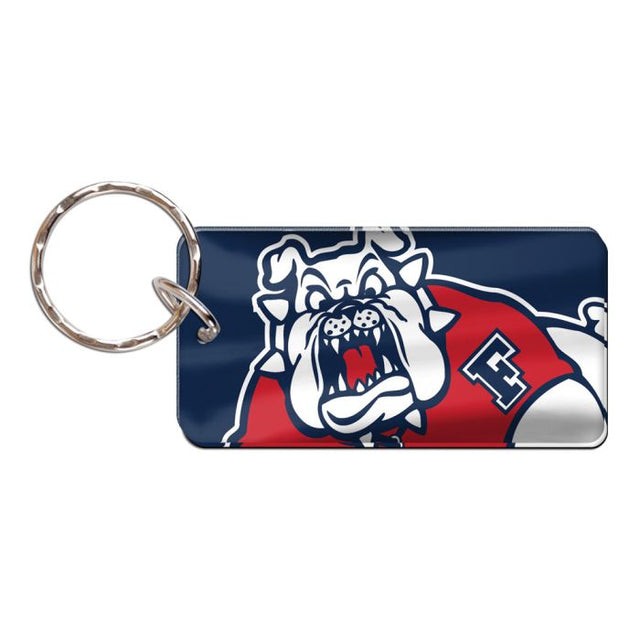 Llavero rectangular de los Bulldogs de Fresno State