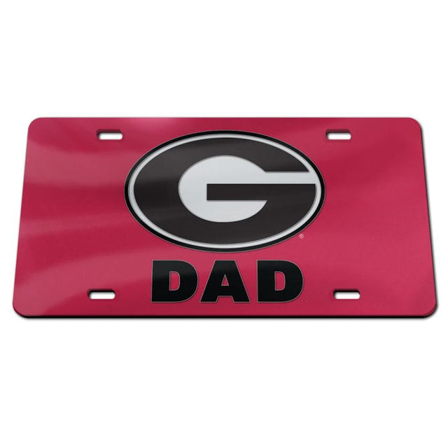 Georgia Bulldogs DAD Specialty Acrylic License Plate