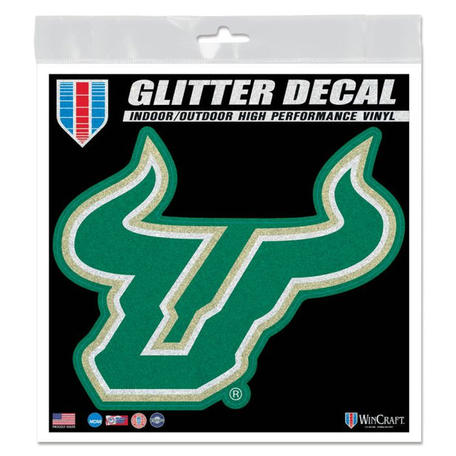 South Florida Bulls Decal Glitter 6" x 6"