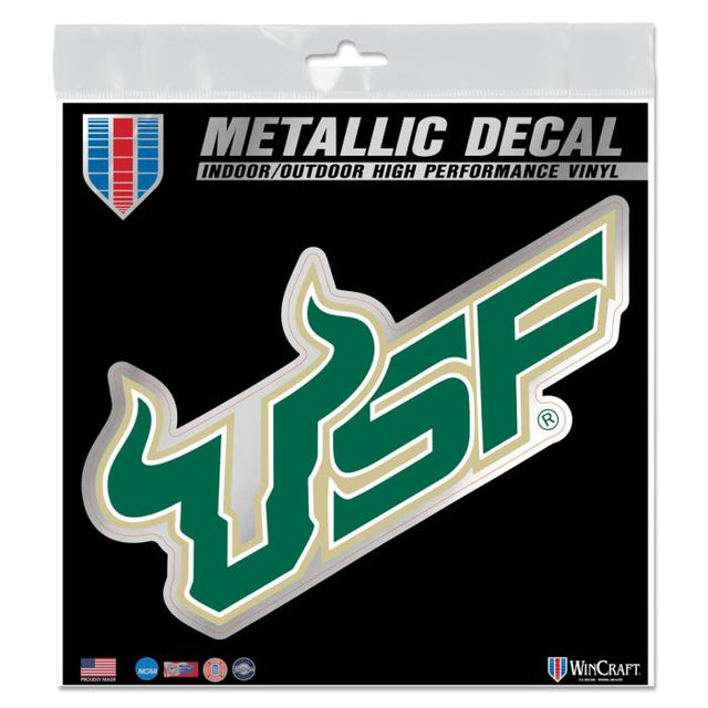 South Florida Bulls Decal Metallic 6" x 6"