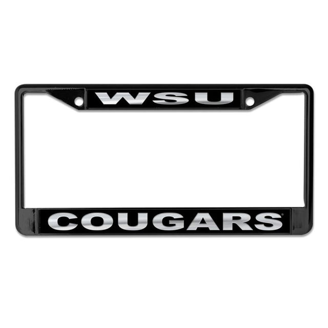 Washington State Cougars BLACKOUT Lic Plt Frame S/L Printed