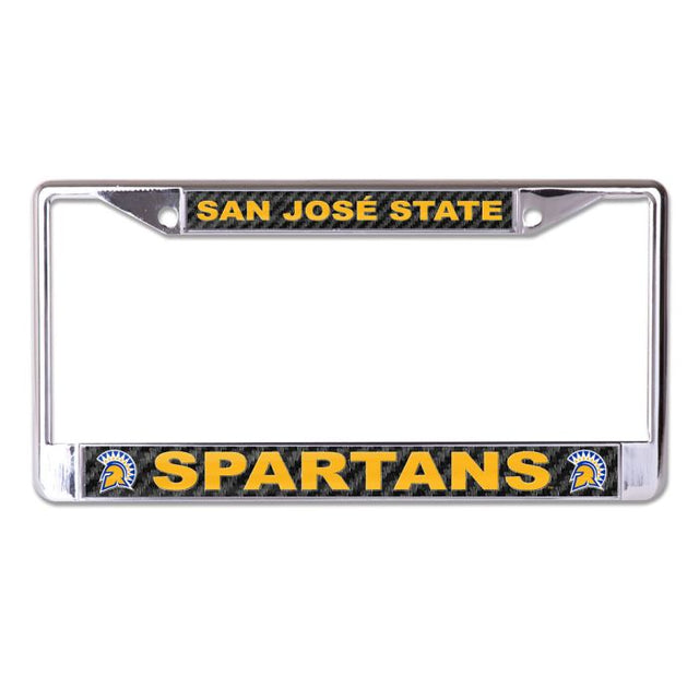 San Jose State Spartans CARBON Lic Plt Frame S/L Printed