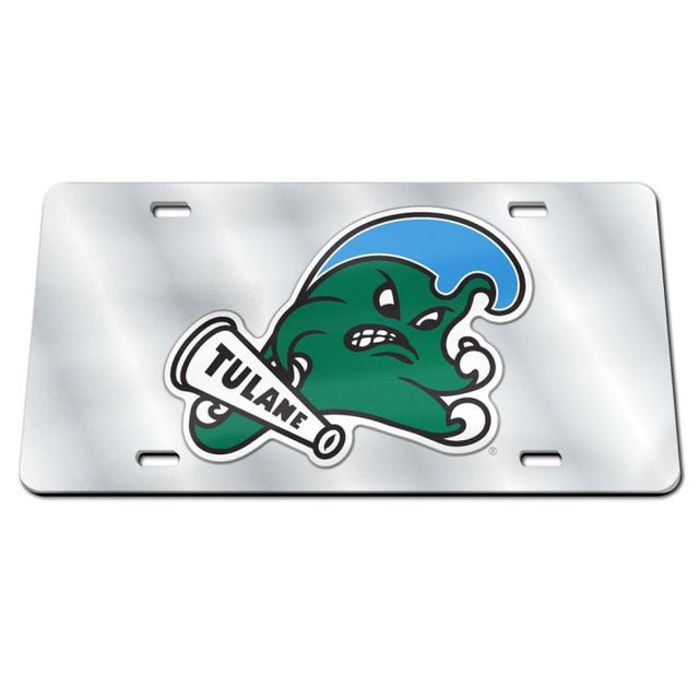 Tulane Green Wave HYBRID Specialty Acrylic License Plate