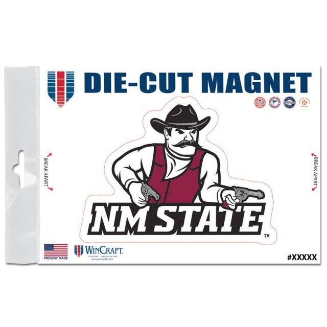 Imanes para exteriores de New Mexico State Aggies de 3" x 5"