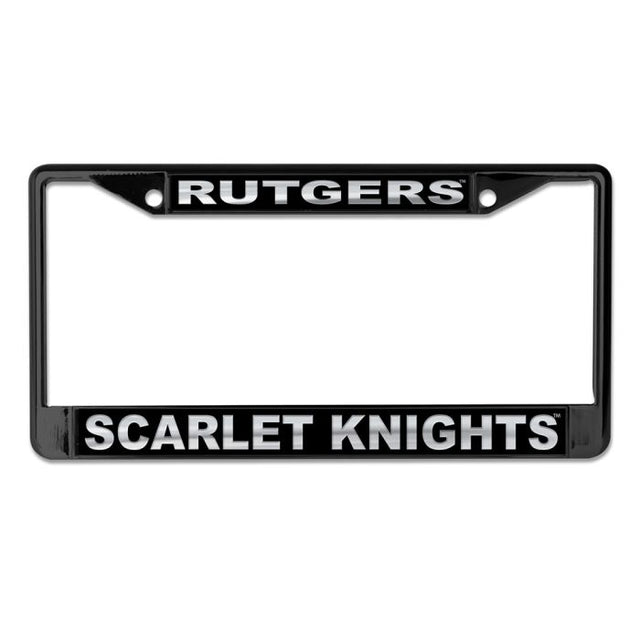 Rutgers Scarlet Knights BLACKOUT Lic Plt Frame S/L Printed