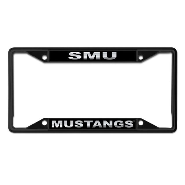 Southern Methodist Mustangs BLACKOUT Lic Plt Frame S/S