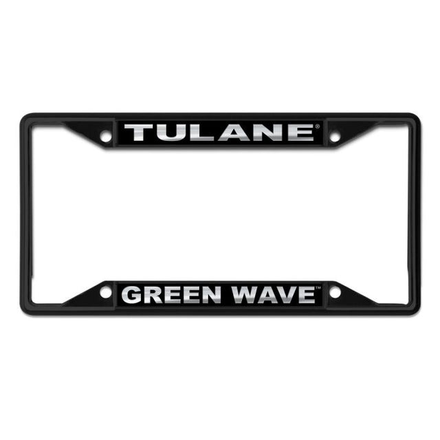 Marco de placa con licencia Tulane Green Wave NEGRO S/C