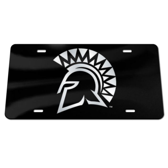 San Jose State Spartans BLACKOUT Specialty Acrylic License Plate