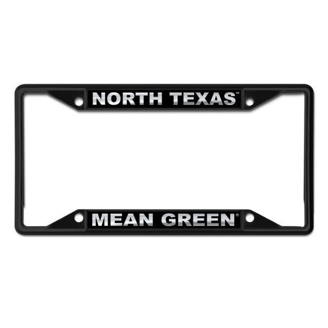 North Texas Mean Green BLACKOUT Lic Plt Frame S/S