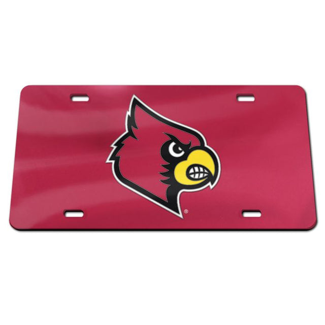 Louisville Cardinals Specialty Acrylic License Plate