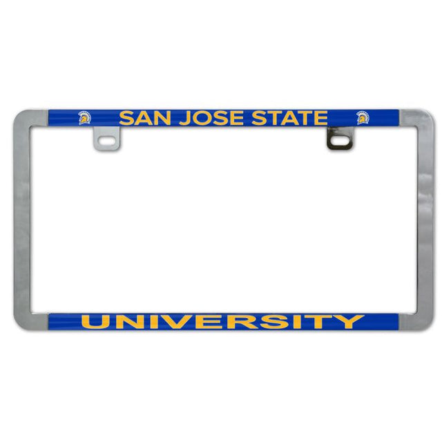 San Jose State Spartans Metal Lic. Plate Frame Slim