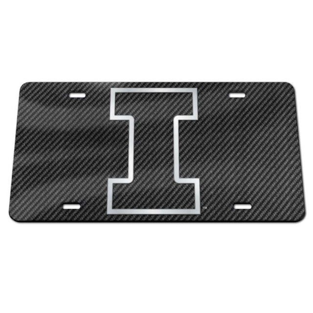 Illinois Fighting Illini Specialty Acrylic License Plate