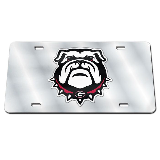 Matrícula acrílica especial de Georgia Bulldogs