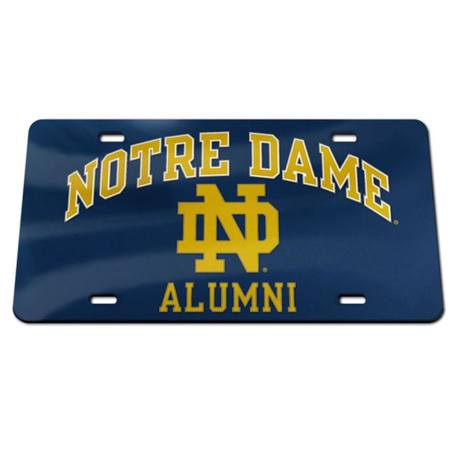 Notre Dame Fighting Irish N/D ALUMNI Specialty Acrylic License Plate