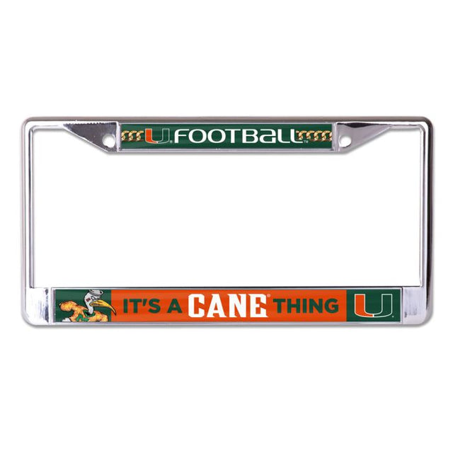 Cadena de fútbol de los Miami Hurricanes Licencia Plt Marco S/L Impreso