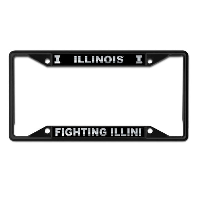 Illinois Fighting Illini BLACKOUT Lic Plt Frame S/S Printed