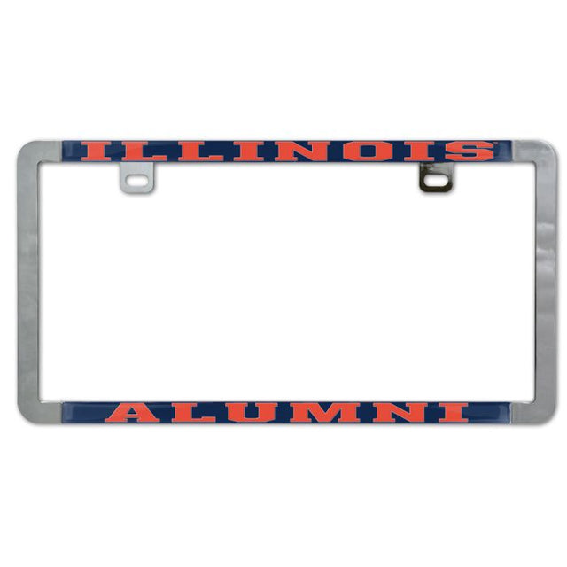 Illinois Fighting Illini Metal Lic. Plate Frame Slim