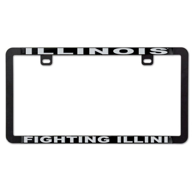 Illinois Fighting Illini Metal Lic. Plate Frame Slim