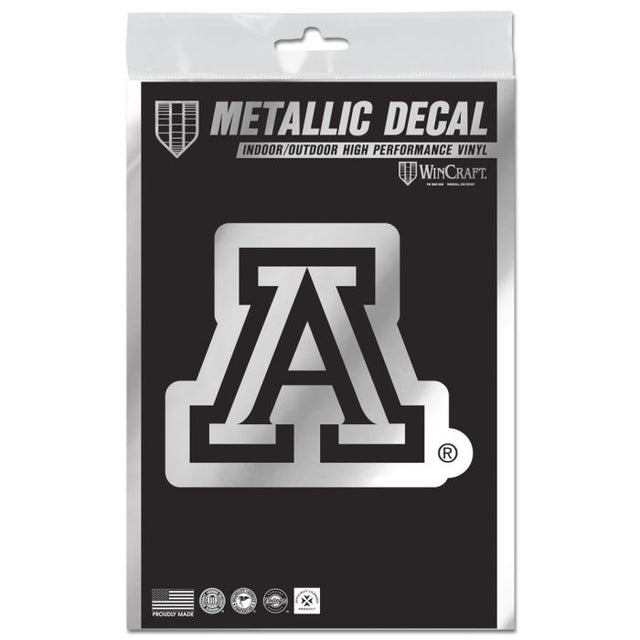 Calcomanía metálica de Arizona Wildcats de 3" x 5"