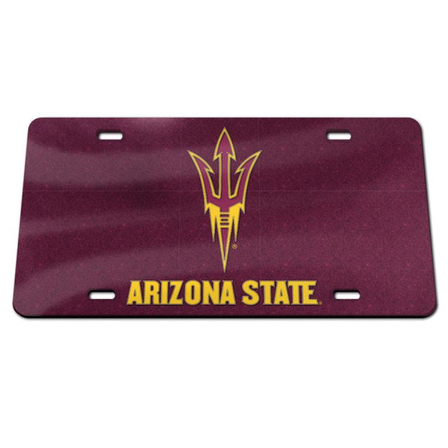 Arizona State Sun Devils GLITTER Specialty Acrylic License Plate