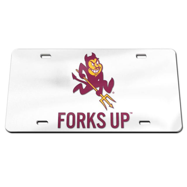 Arizona State Sun Devils SLOGAN Specialty Acrylic License Plate