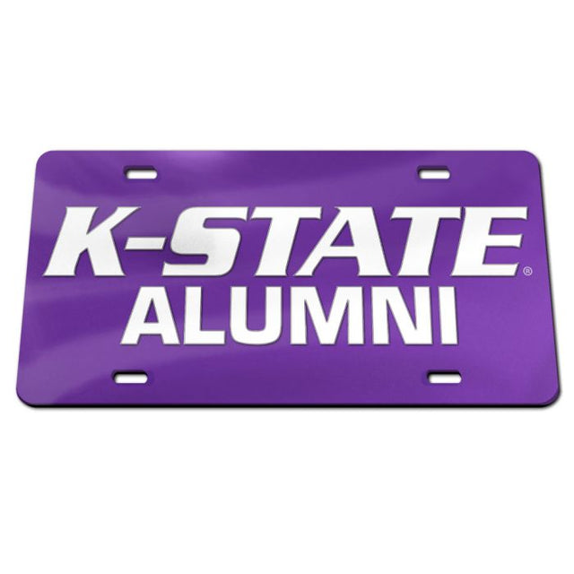 Kansas State Wildcats ALUMNI Acrylic Classic License Plates