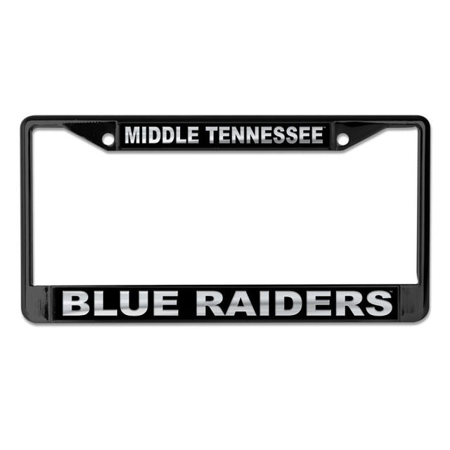 Middle Tennessee State Blue Raiders BLACKOUT Lic Plt Frame S/L Printed