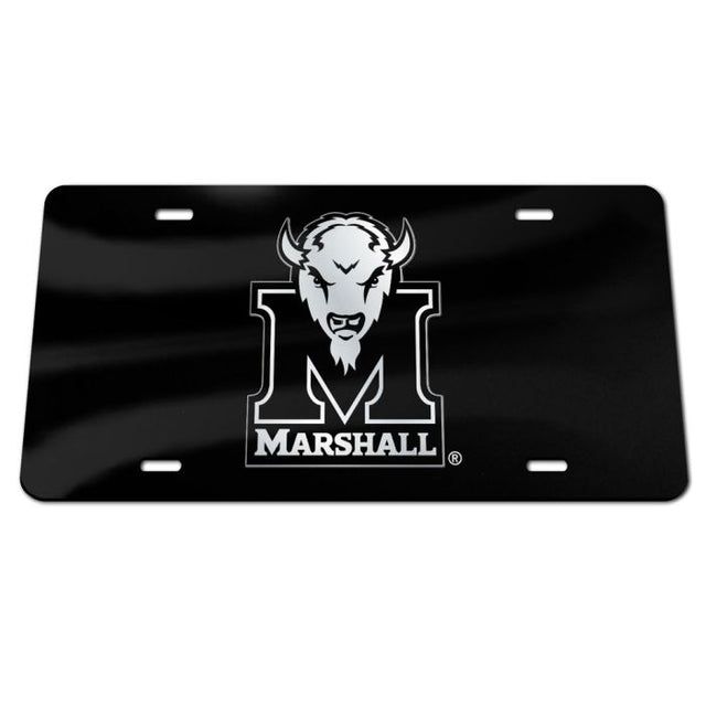 Placa de matrícula especial de acrílico BLACKOUT de Marshall Thundering Herd