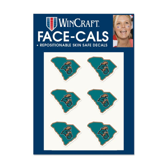 Coastal Carolina Chanticleers STATE SHAPE Face Cals