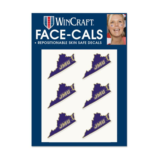 James Madison Dukes STATE SHAPE Face Cals