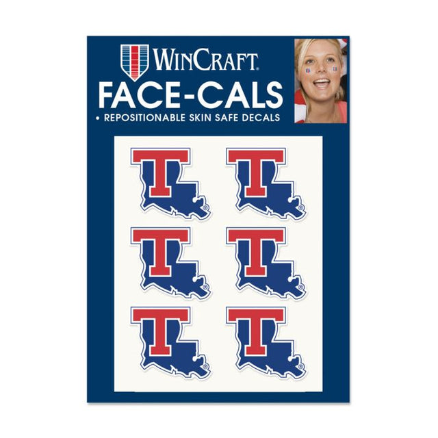 Louisiana Tech Bulldogs STATE SHAPE Face Cals