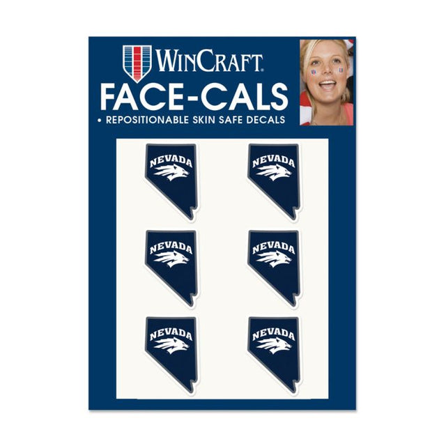 Nevada Wolf Pack STATE SHAPE Face Cals